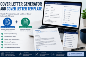Cover Letter Generator and Cover Letter Template: The Easy Way to Write a Professional Job Application Letter